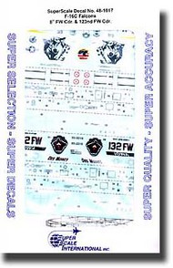  Super Scale Decals  1/48 F-16C Falcons 8th FW Cdr. & 123rd FW Cdr. SSI481017