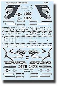  Super Scale Decals  1/48 F-16A/C Falcons 114th TFTS & 114th TFG SSI481036