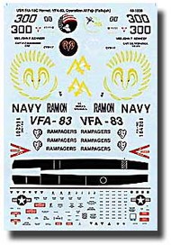 USN F/A-18C Hornet VFA-83 Rampagers #SSI481038