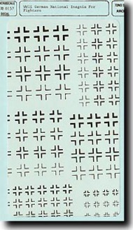  Super Scale Decals  1/72 WW II German National Insignia For Fighters SSI720157