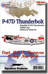  Super Scale Decals  1/32 P-47D Bubbletop Thunderbolt SSI320248