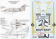 Super Scale Decals  1/32 Douglas A-4E Skyhawk (1) 150001 AJ/500 VA-152 CAG USS Shangri-La SSI32225