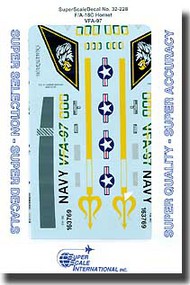 Super Scale Decals  1/32 F/A-18C Hornet VF-97 SSI32228