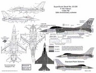  Super Scale Decals  1/32 F-16C Falcon 115th FW 50th Anniversary SSI32239