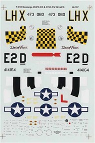  Super Scale Decals  1/48 P-51B Mustang 8th Air Force Aces SSI480090