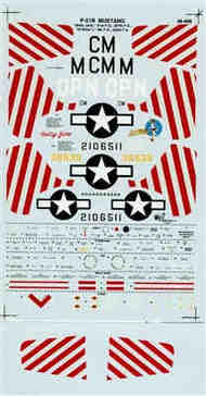 P-51B Mustang 'Betty Jane' 307FS/31FG CO's & III Wind, 334FS/4FG #SSI480496