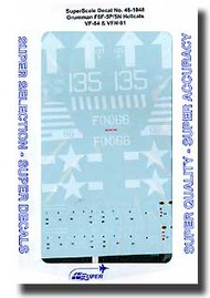  Super Scale Decals  1/48 COLLECTION-SALE: Grumman F6F -5P/5N Hellcats VF84 & VFN91 SSI481048