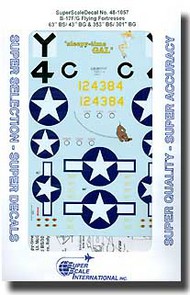  Super Scale Decals  1/48 B-17F/G Flying Fortress SSI481057