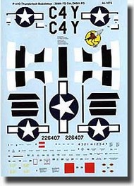 P-47D Thunderbold Bubbletop 388th FS/36 #SSI481074