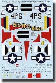 P-47D Bubbletop 513th FS/406th FG #SSI481080