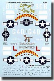  Super Scale Decals  1/48 P-51D Mustangs 362nd & 363rd FS/357th FG SSI481081
