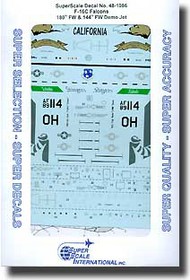  Super Scale Decals  1/48 F-16C Falcons (180th FW & 144th FW Demo Jet) SSI481086