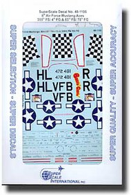  Super Scale Decals  1/48 8TH AF MUSTANG ACES 355 FS/4FG SSI481106