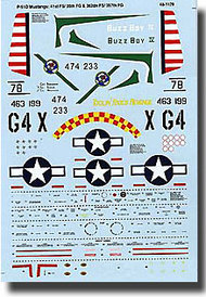  Super Scale Decals  1/48 P-51 Mustangs SSI481129