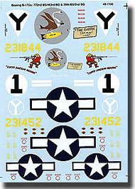  Super Scale Decals  1/48 B-17G Flying Fortresses SSI481130