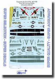  Super Scale Decals  1/48 F/A-18C Hornet CAGs VFA-25 and VFA-27 SSI481190