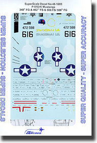  Super Scale Decals  1/48 P-51D/K Mustangs 348th FG SSI481203