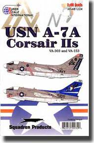  Super Scale Decals  1/48 A-7A Corsairs USN VA-303/153 SSI481234