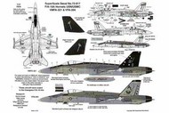  Super Scale Decals  1/72 F/A-18A Hornets USN/USMC VFMA321 & VFA204 SSI72817