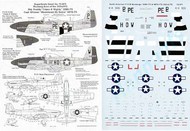  Super Scale Decals  1/72 352FG Mustang Aces Preddy 328FS/Whisner 487FS SSI72875