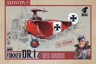  Suyata  NoScale Fokker Dr I & Red BaronCartoon Series Unassembled model kit SYSK001