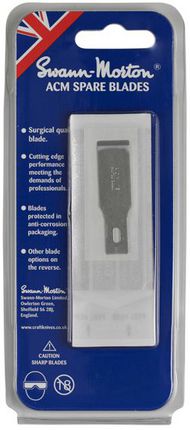  Swann Morton  NoScale No.18 Blade to fit SM9106 No.2 and SM9107 no.5 handle in pack of 5 blades. SM9138