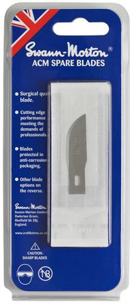  Swann Morton  NoScale No.22 Blade to fit SM9106 No.2 and SM9107 no.5 handle in pack of 5 blades. SM9142
