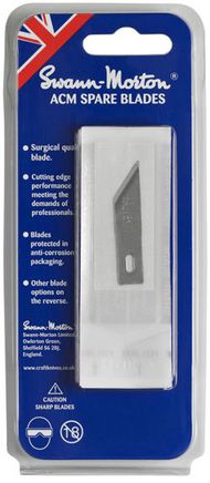  Swann Morton  NoScale No.24 Blade to fit SM9106 No.2 and SM9107 no.5 handle in pack of 5 blades. SM9144