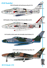  Sword Models  1/72 Republic RF-84F Thunderflash: Italy, Belgium, SRT72116