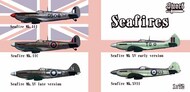 Seafires Collection (Seafire Mk.III / Mk.IIC / Mk.XV Late / Mk.XV Early / Mk.XVII) [5 kits] #SRT72129