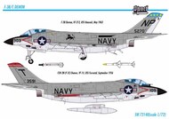 McDonnell F3B/F3H-2N Demon with decals for 2 U.S.Navy versions aircraft #SRT72140