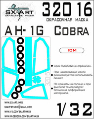  SX-Art  1/32 Bell AH-1G Cobra Masks SXA32016