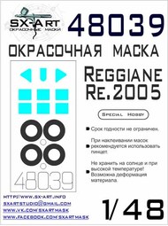 Reggiane Re.2005 canopy and wheel paint mask #SXA48039
