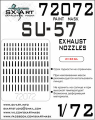  SX-Art  1/72 Sukhoi Su-57 exhaust nozzles Masks SXA72072