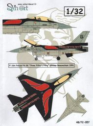  Syhart Decal  1/32 General-Dynamics F-16A Falcon FA-50 'Three Fifty's Fifty' 50 Ans 350Sqn 1992 SY32057
