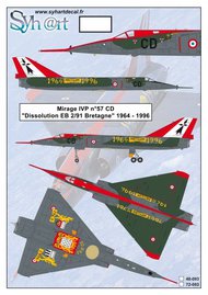  Syhart Decal  1/48 Dassault Mirage IVP n57 CD 'Dissolution EB 2/91 Bretagne' 1964-1996 SY48093