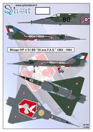  Syhart Decal  1/48 Dassault Mirage IVP n31 BD '30ans FAS' 1964-1994 SY48096