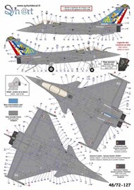  Syhart Decal  1/48 Dassault-Rafale M #5 '70 years Flottille 12F' 2018 SY48127