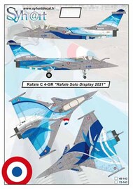  Syhart Decal  1/48 Dassault Rafale C 4-GR 'Rafale Solo Display 2021' From July 2020 SY48143