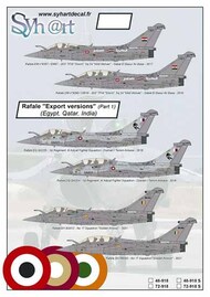  Syhart Decal  1/48 Dassault Rafale 'Export versions' (part 1) - Egypt, Qatar, India SY48918