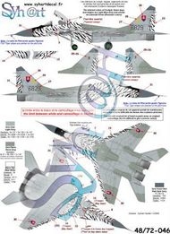  Syhart Decal  1/72 Mikoyan MiG-29A Fulcrum 6829 'Slovak Tiger 2002' SY72046