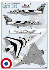  Syhart Decal  1/72 Dassault Rafale C 118-EF 'Tigermeet 2012' EC 5/330 'Cote d'Argent' SY72138