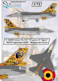 General-Dynamics F-16AM Falcon FA-101 '75 years 31 Tigers - Tigermeet 2026' Belgian Air Force #SY72161