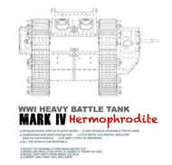  Takom  1/35 British WWI MK.IV Hermophrodite TAO2010