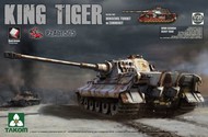 WWII German King Tiger Sd.Kfz.182 Pzbt505 Henschel Turret Heavy Tank w/Zimmerit & Interior (Special Edition) #TAO2047
