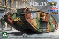  Takom  1/35 WW I Heavy Battle Tank Mk.IV Male/Female TAO2076