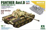 WWII Panther Ausf D Early/Mid Production Sd.Kfz. 171 Tank w/Full Interior (2 in 1) #TAO2103