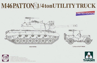  Takom  1/35 M-46 Patton & 1/4-Ton Utility Truck (2in1) [Limited Edition] TAO2117X