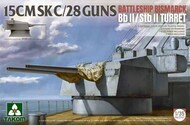  Takom  1/72 Battleship Bismarck Bb II/Stb II Turret 15cm SK C/28 Guns TAO2147