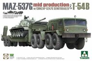 MAZ-537G Mid Production Tank Tractor w/CHMZAP-5247G Semi-Trailer & T54B Tank #TAO5013